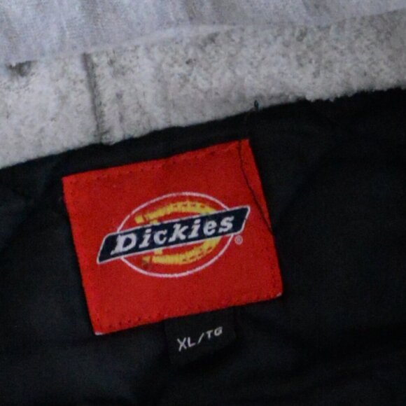 Dickies Blue White Checker Plaid Zip Up Built-in Hoodie Quilt Lined Shacket XL - Picture 11 of 11